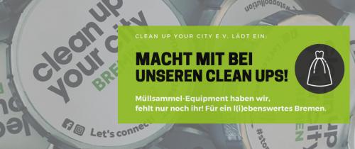 Müll sammeln mit Clean up your city Bremen